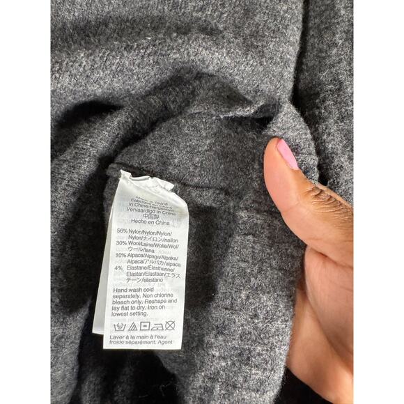 J Crew Sweater Women M Turtleneck Long Sleeve‎ Wool Alpaca Old Money Quiet Lux - Picture 3 of 8